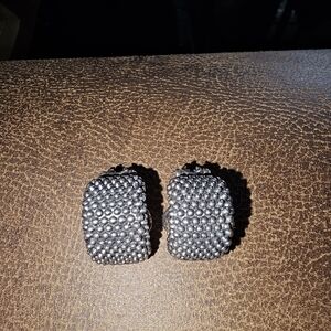 Lagos Sterling Silver Huggy Hoop Earrings With Signature Caviar Beading.